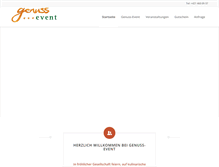 Tablet Screenshot of genuss-event.de